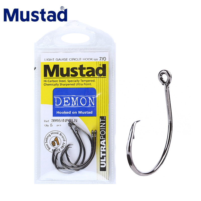ムスタッド 39951 #   釣りフックサークル高炭素鋼ア - Fishing Hook Barbless のレビューと価格