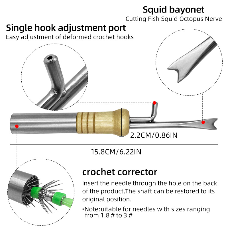 ShareShark 多機能イカジグフック修正ツール ステン - Fishing Hook Stainless Steel のレビューと価格