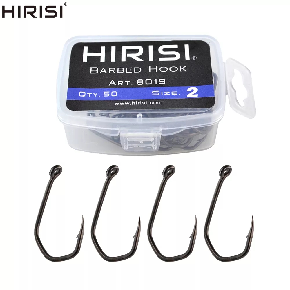 50 個鯉釣りフック有刺鉄線ピンポイント爪フック PTFE  - Fishing Hook Barbless のレビューと価格