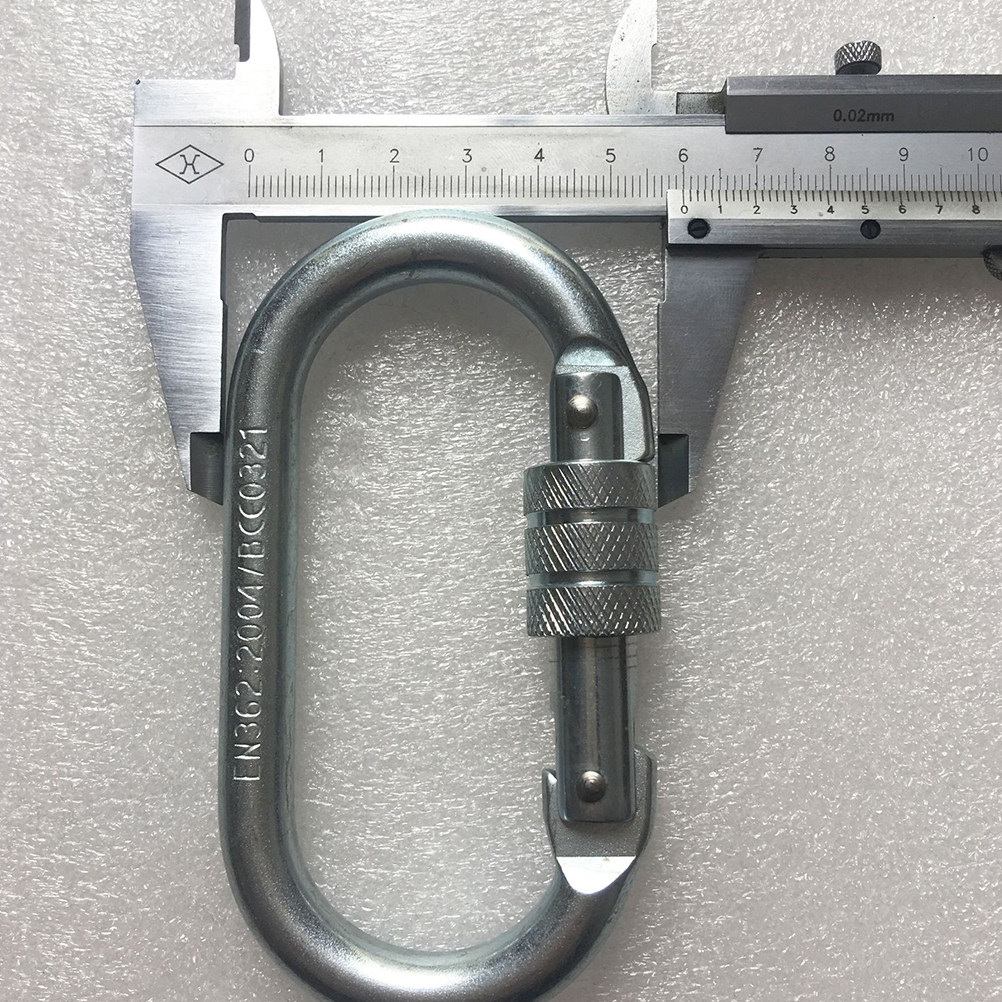 2個入り、鋼合金製安全ロック付きカラビナクリップ。軽量で丈夫 - Fishing Hook のレビューと価格